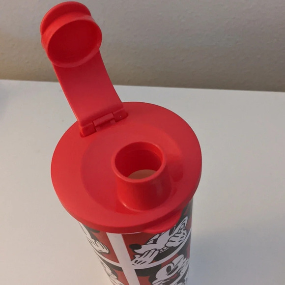 TUPPERWARE Disney Mickey Mouse tall tumbler cup flip cap lid excellent condition - Picture 4 of 6